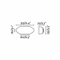 Faro 71517 outdoor lighting Outdoor wall lighting E27