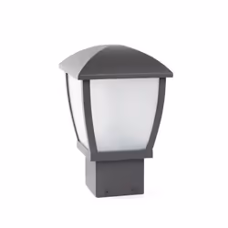 Faro 74997, Outdoor pedestal/post lighting, Dark Grey, Aluminium, IP44, I, E27