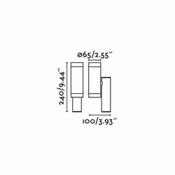 Faro 75501 outdoor lighting Outdoor wall lighting GU10