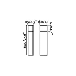 Faro 74442 outdoor lighting Outdoor pedestal/post lighting E27