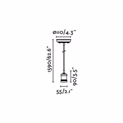 Faro 64137 suspension lighting E27