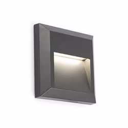 Faro 70655, Outdoor wall lighting, Dark Grey, Acrylonitrile butadiene styrene (ABS), IP65, II, 1 W