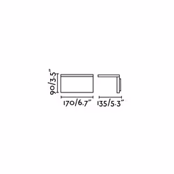 Faro 74419, Outdoor wall lighting, Dark Grey, Aluminium, IP54, I, 6 W