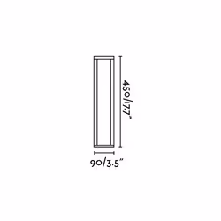 Faro 72298, Outdoor pedestal/post lighting, Dark Grey, Aluminium, IP54, I, 7 W