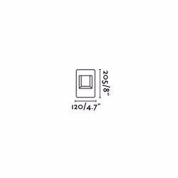 Faro 71198, Outdoor pedestal/post lighting, Dark Grey, Aluminium, IP54, I, 8 W