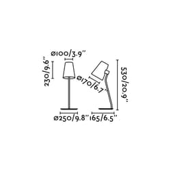 Faro 29997 table lamp E27 15 W LED Chrome