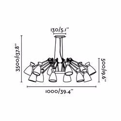 Faro 20047 suspension lighting Flexible mount E14
