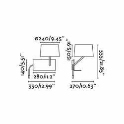 Faro 28414 wall lighting E27