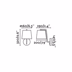 Faro 29328 wall lighting E27