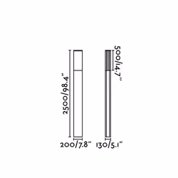 Faro 74444E outdoor lighting Outdoor pedestal/post lighting