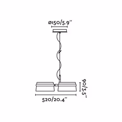 Faro 29567, Black, Glass, Metal, IP20, II, LED, 6 W