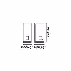 Faro 70773, Outdoor wall lighting, Dark Grey, Aluminium, IP54, I, E27