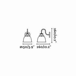 Faro 62809 wall lighting E27