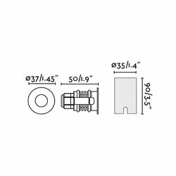 Faro 70726, Outdoor ground lighting, Stainless steel, IP67, III, 2 W, 95 mm