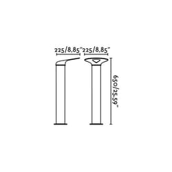 Faro 71225 outdoor lighting Outdoor pedestal/post lighting