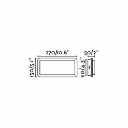 Faro 20061, Surfaced, 2 bulb(s), IP20, Black