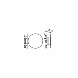 Faro 1040, Surfaced, 2700 K, IP20, Black