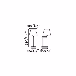 Faro 68488 table lamp E27 15 W LED Bronze