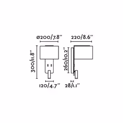 Faro 64305 wall lighting E27