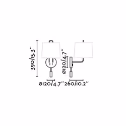 Faro 24032 wall lighting E27