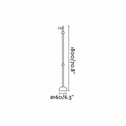Faro 71254 outdoor lighting Outdoor pedestal/post lighting