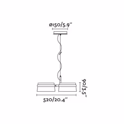 Faro 29397 suspension lighting LED