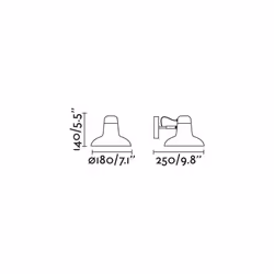 Faro 57403 wall lighting E27