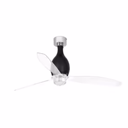 Faro 32026-10, Household blade fan, Black, Transparent, Ceiling, 128 cm, IP20, I