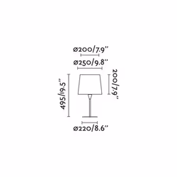 Faro 64310-38 table lamp E27 15 W White