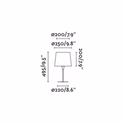 Faro 64310-40 table lamp E27 15 W White