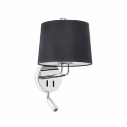 Faro 24033-03, Surfaced, E27, IP20, Black, Chrome