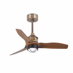 Faro 33428WP-10, Household blade fan, Gold, Wood, Ceiling, 81 cm, IP20, I