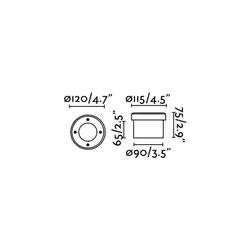 Faro 71495, Nickel, Stainless steel, IP67, I, GX53, 1 bulb(s)