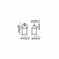 Faro 71606 outdoor lighting Outdoor wall lighting E27