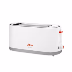 Ufesa TT7375, 2 slice(s), Grey, Red, White, Metal, Plastic, Buttons, Rotary, 1400 W