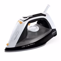 Ufesa PV3650 Mérida, Dry & Steam iron, Ceramic soleplate, 45 g/min, Black, White, 0.4 L, Built-in