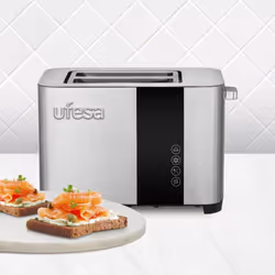 Ufesa 71305542 toaster 7 2 slice(s) 850 W Black, Stainless steel
