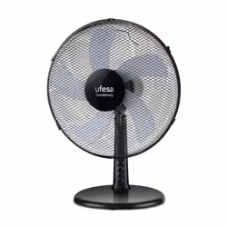 Ufesa 84105607, Household blade fan, Black, Table, 30 cm, Buttons, AC