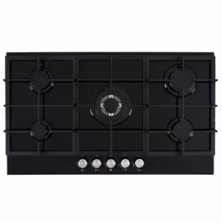 Cata UBGOG901BK - Black 5 Zone Gas Hob