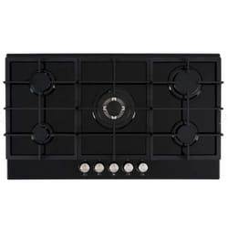 Cata UBGOG901BK - Black 5 Zone Gas Hob