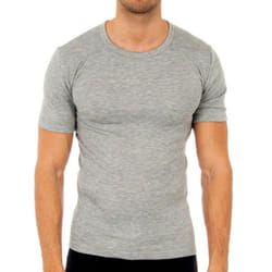 Camiseta De Fibra Y Manga Corta Para Hombre 0806 - gray, 60
