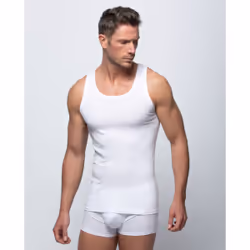 abanderado AS00980, Undershirt, White, Male, Sleeveless, Monochromatic, M