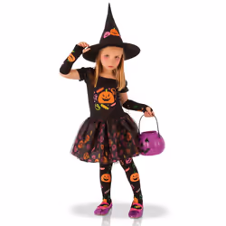 Rubie's S8349M, Fancy costume, Child, Female, Magic, Witch, Multicolour