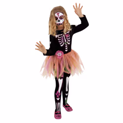 Rubie's S8536-M, Fancy costume, Child, Female, Cartoon, Skeleton, Multicolour
