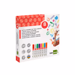 Liderpapel RT18 marker 8 pc(s) Round tip Assorted colours