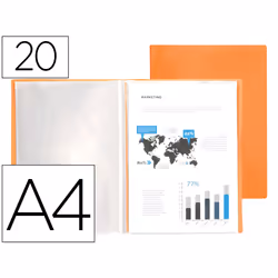 Liderpapel EC68, Project folder, A4, Orange, 310 mm, 230 mm, 5 mm