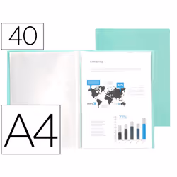 Liderpapel EC83, Project folder, A4, Green, 310 mm, 225 mm, 20 mm
