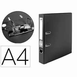 Liderpapel AY06 folder Polyvinyl chloride (PVC) Black A4