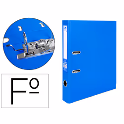 Liderpapel AY31 folder Polyvinyl chloride (PVC) Blue Folio
