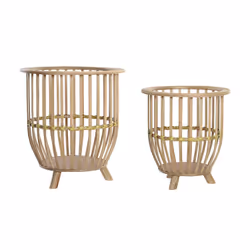 Fijalo Meti_MC203065, Bamboo, Natural, 350 mm, 350 mm, 370 mm
